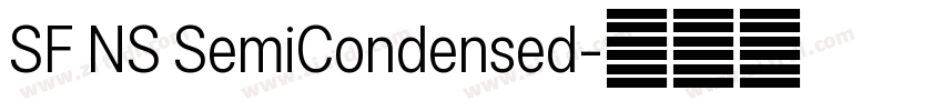 SF NS SemiCondensed字体转换